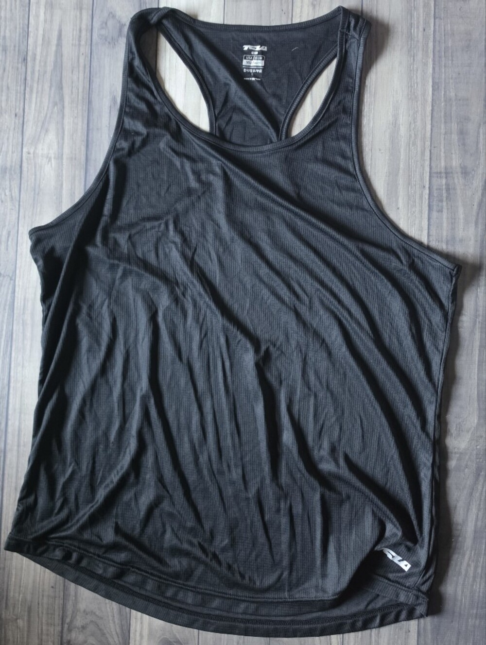 TSLA Black Racerback Athletic Tank